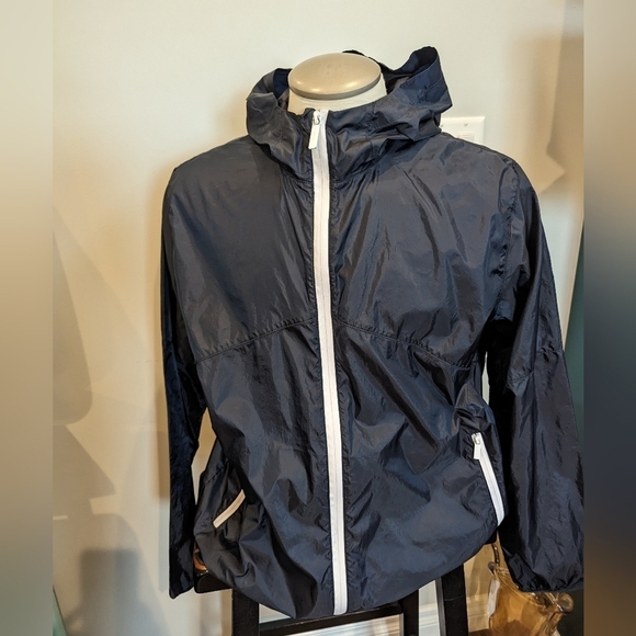 Perry Ellis Mens Hooded Bomber Jacket, Blue, Large  Bomber Jacket - Picture 3 of 12